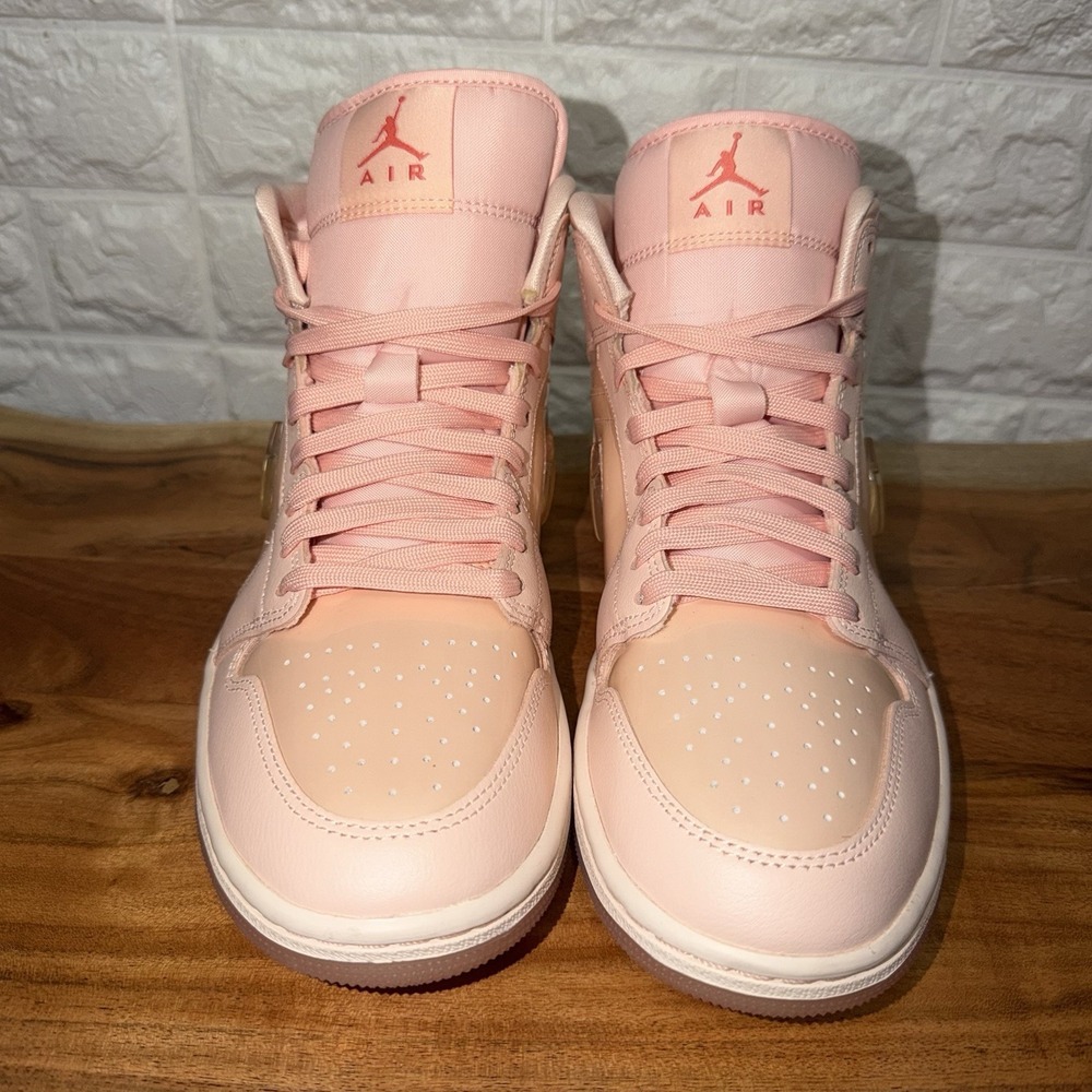 Nike Air Jordan 1 Mid SE Valentine's Day Pink Patent HF3173-600 Women 9.5